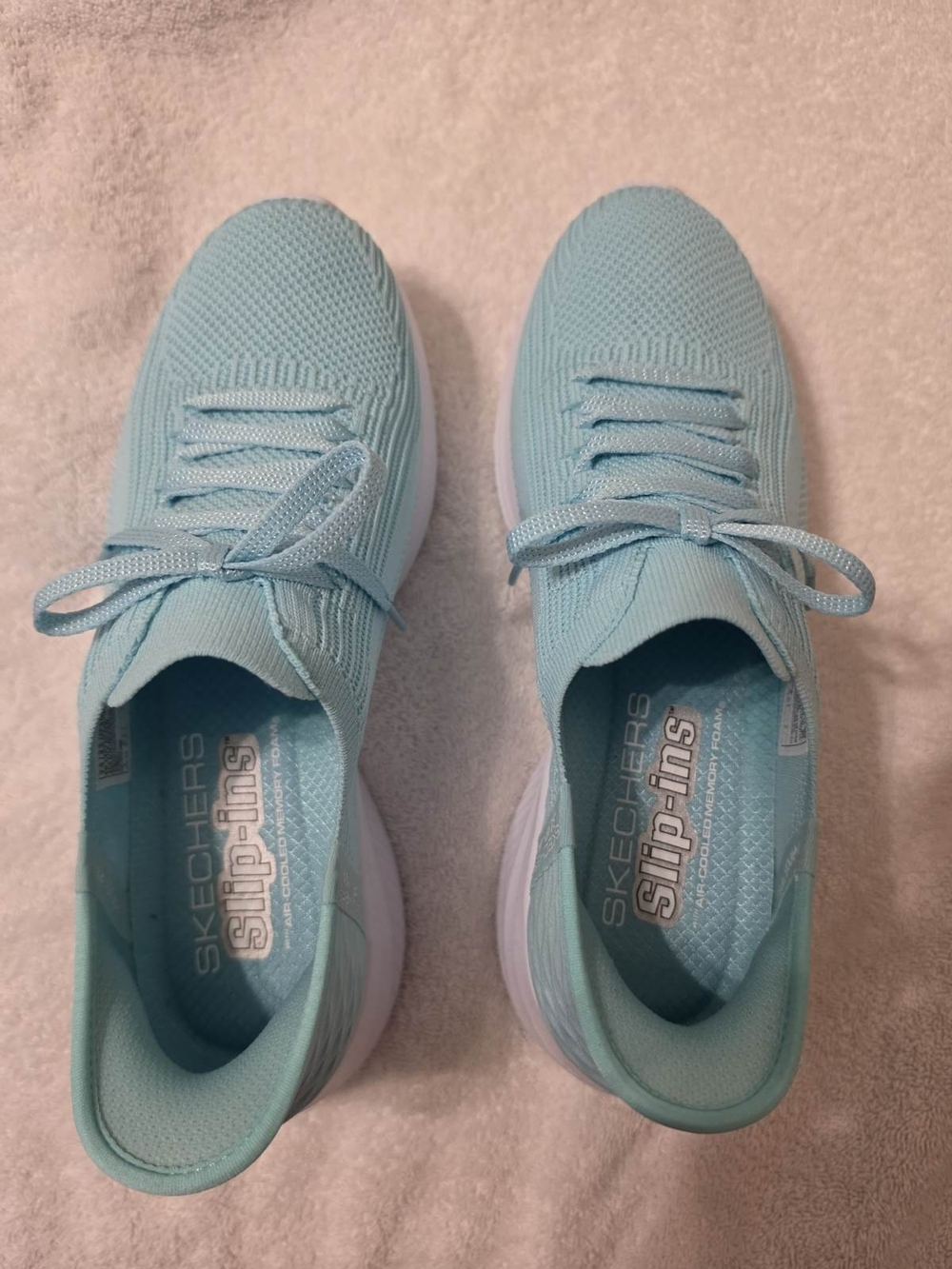 Skechers Women's Aqua Slip-On Knit Athletic Sneakers